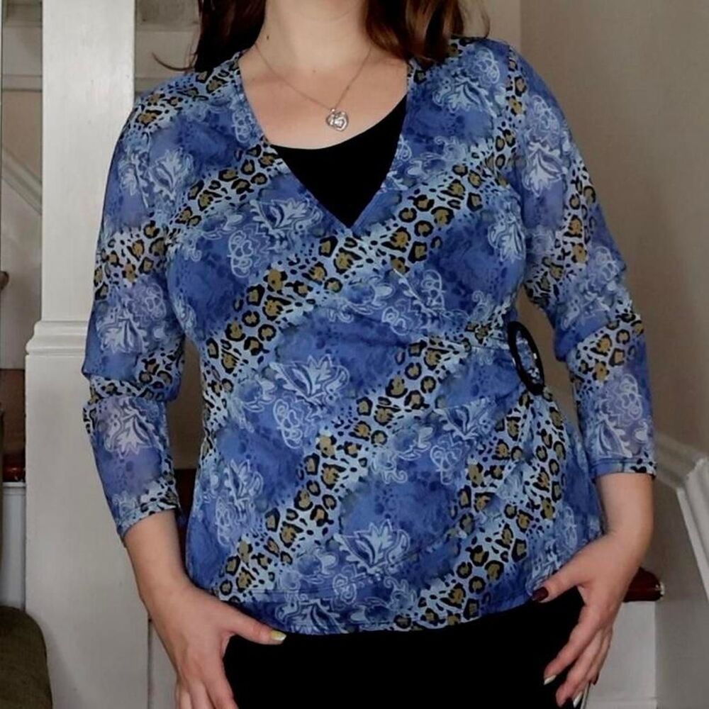 Notations Women's Blue Blouse